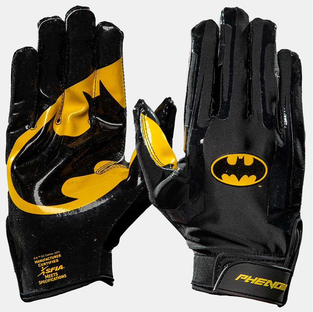 The Batman Football Gloves VPS1 by Phenom Elite HECOstix