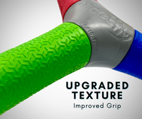 Ergonomic textured grip on HECOstix