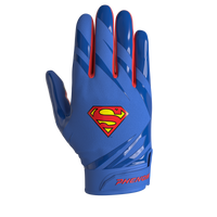 Superman Football Gloves - VPS5 by Phenom Elite - HECOstix