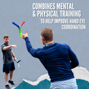 HECOstix combine mental and physical training to help improve hand eye coordination and reaction speed.