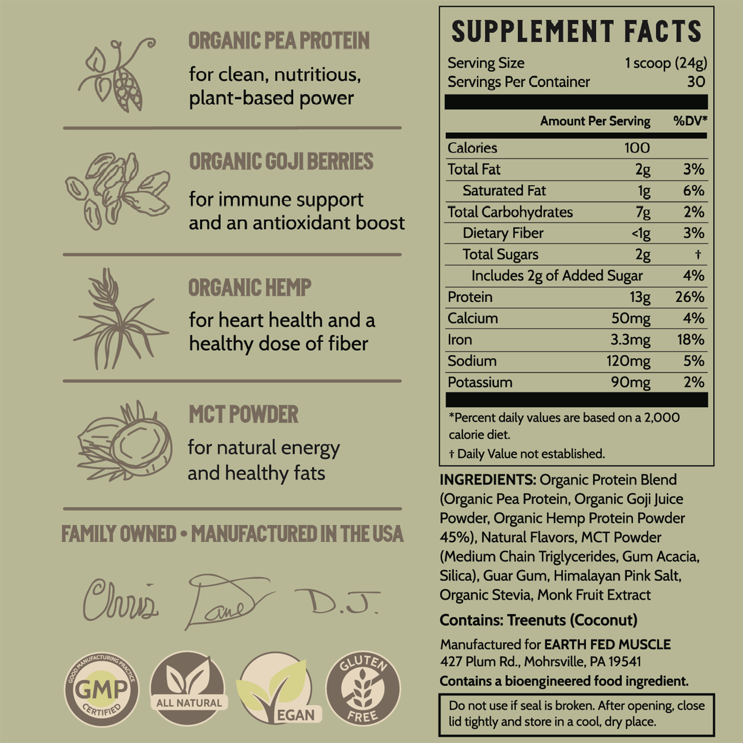 Common Ground Vanilla Plant Protein - HECOstix