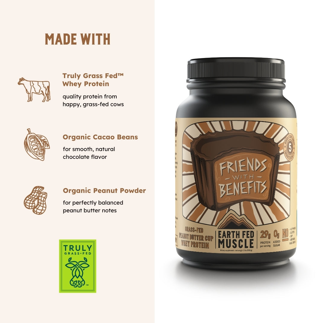 Power Couple (formerly known as Friends with Benefits) Peanut Butter Cup Grass-Fed Protein - HECOstix