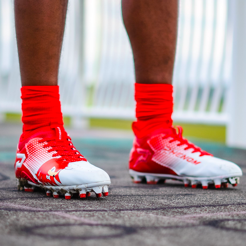 Knuckles the Echidna Football Cleats Quantum Speed by Phenom Elite HECOstix