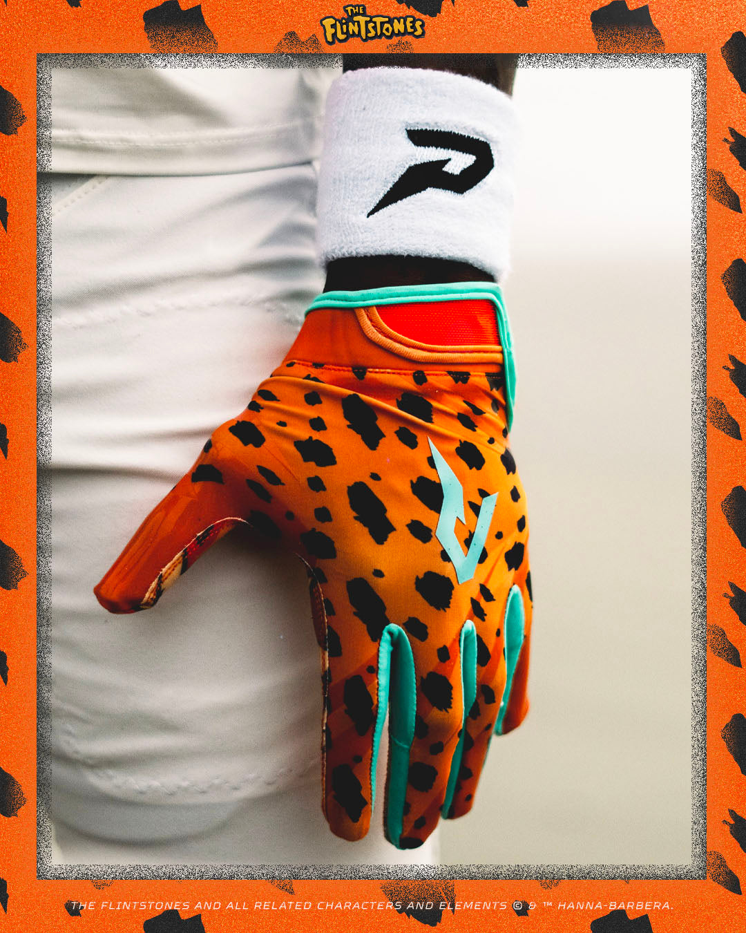 The Flintstones "Bedrock Blitz" Football Gloves - VPS5 by Phenom Elite - HECOstix