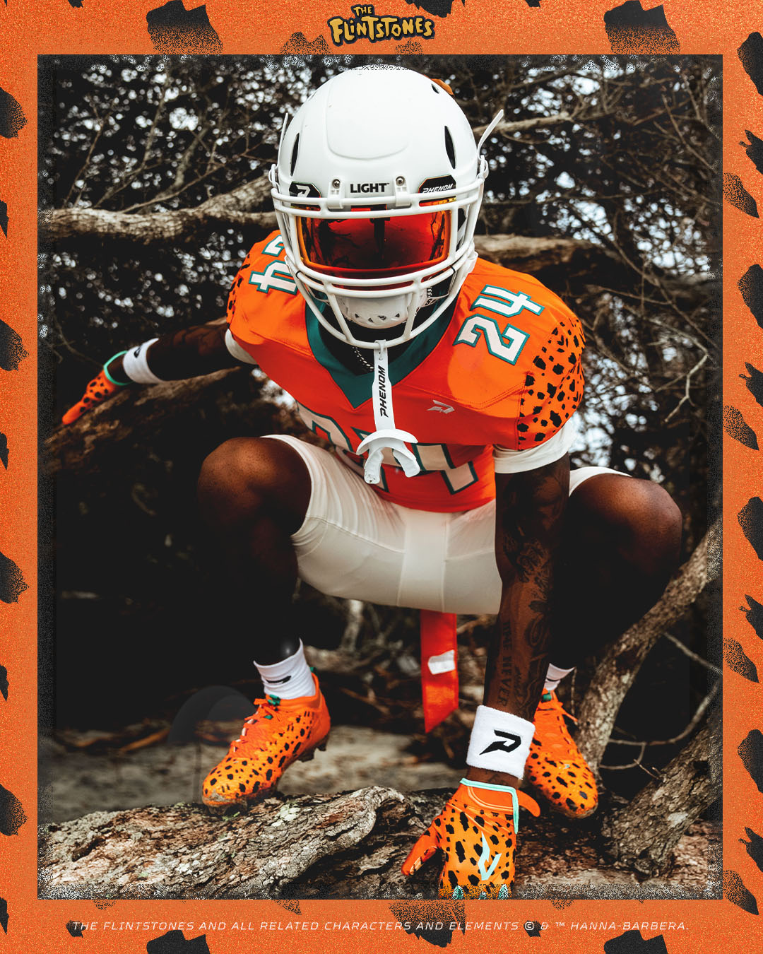 The Flintstones "Bedrock Blitz" Football Cleats - Quantum Speed by Phenom Elite - HECOstix