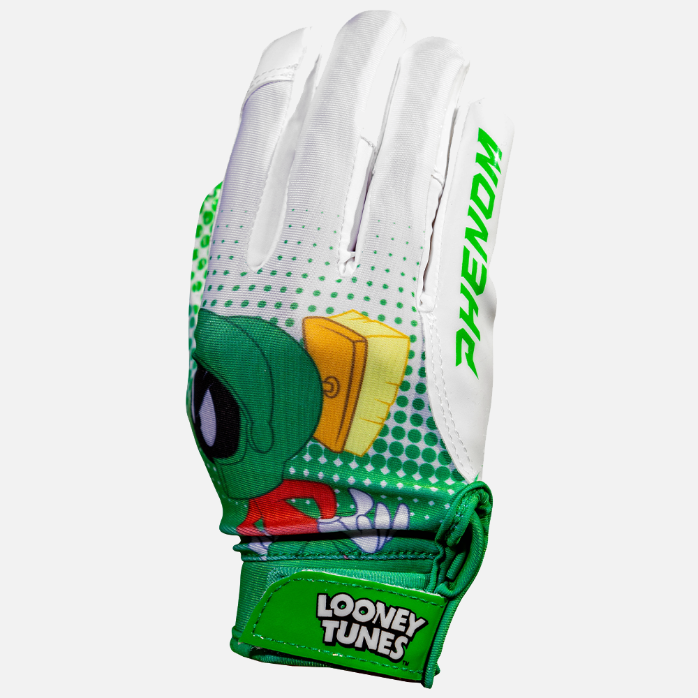 Looney Tunes Football Gloves - Marvin the Martian - VPS4 by Phenom Elite - HECOstix