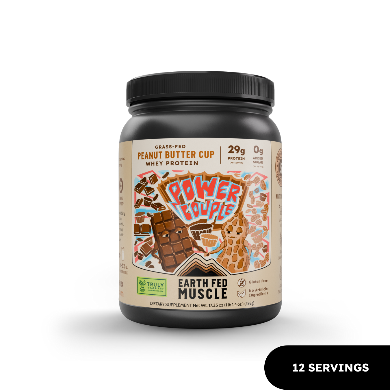 Power Couple (formerly known as Friends with Benefits) Peanut Butter Cup Grass-Fed Protein - HECOstix