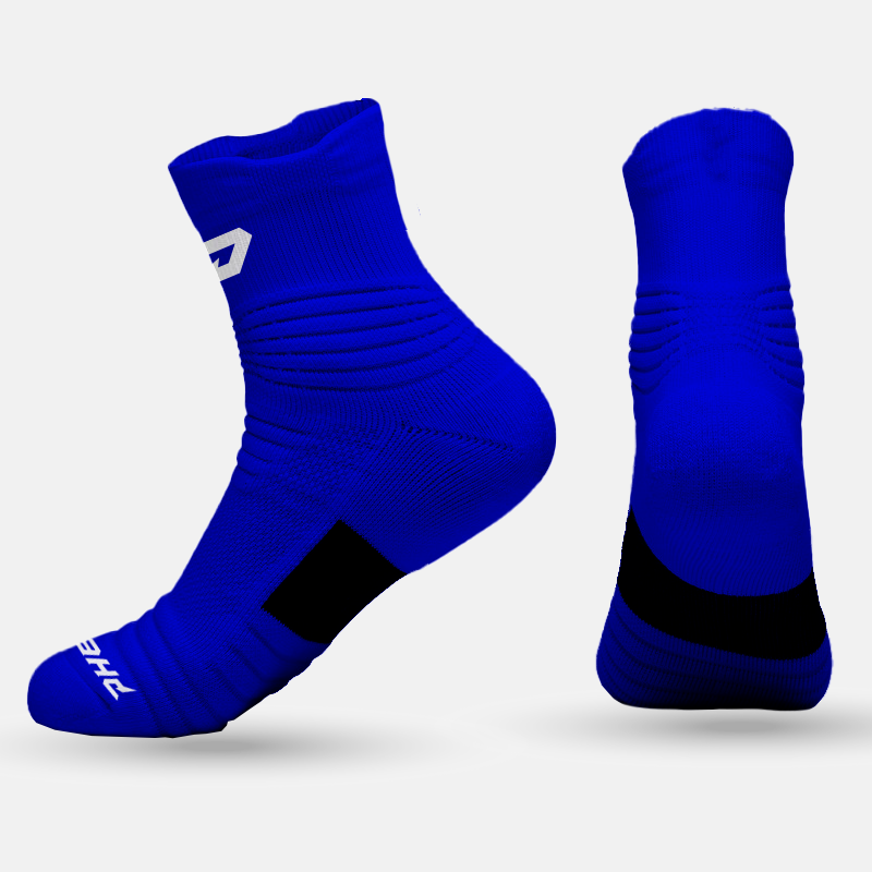 Quantum Knit Lite Quarter Performance Socks - Royal Blue - HECOstix