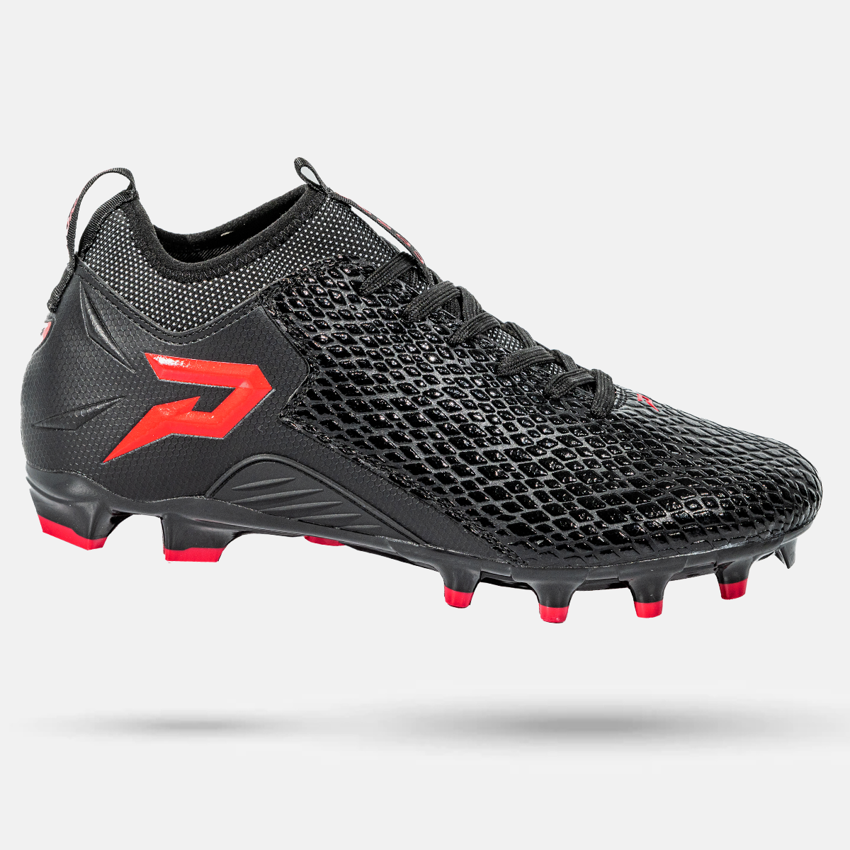 Quantum Speed: Football Cleats - Black Cobra Skin