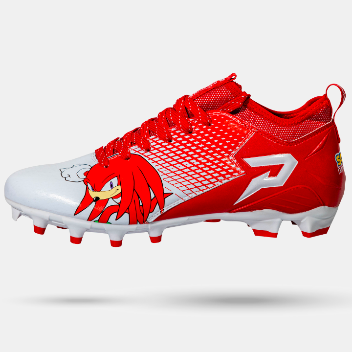 Knuckles the Echidna Football Cleats - Quantum Speed by Phenom Elite - HECOstix