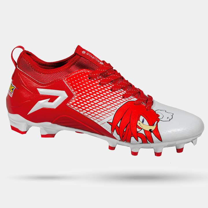 Knuckles the Echidna Football Cleats - Quantum Speed by Phenom Elite - HECOstix