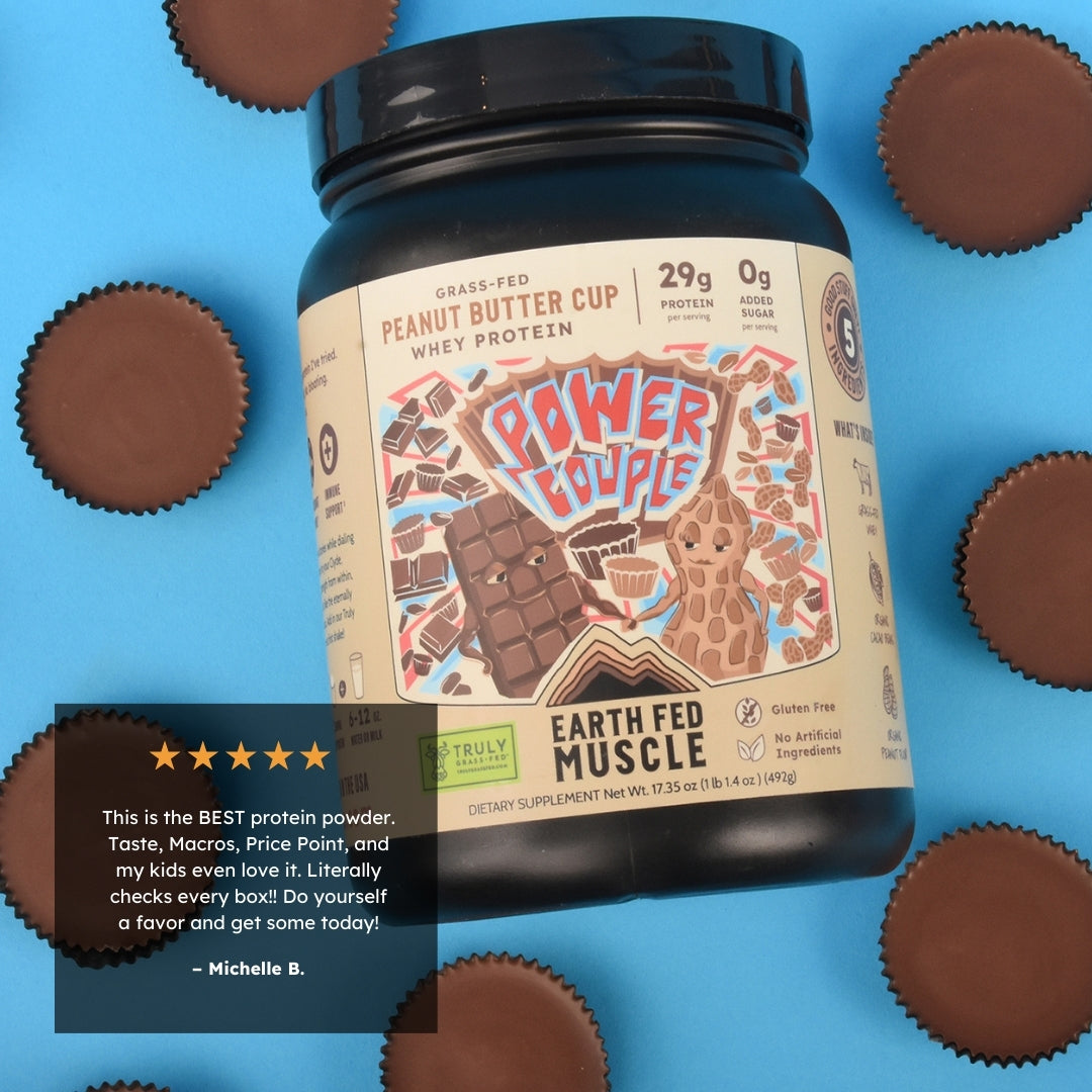 Power Couple (formerly known as Friends with Benefits) Peanut Butter Cup Grass-Fed Protein - HECOstix