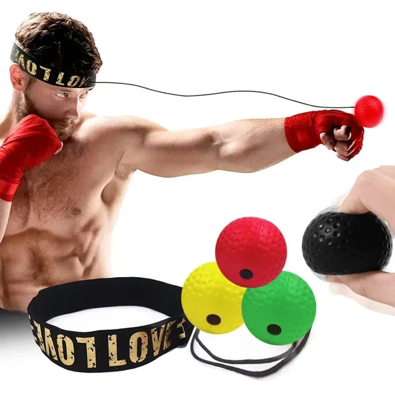 Head-Mounted Boxing Reflex Ball Training