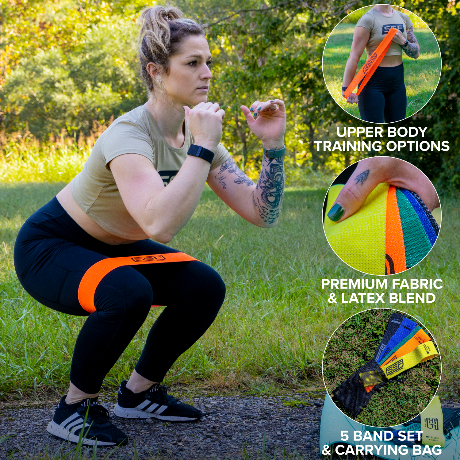 Fabric Mini Loop Resistance Band Set - HECOstix