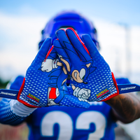 Sonic the Hedgehog Football Gloves - VPS5 by Phenom Elite - HECOstix