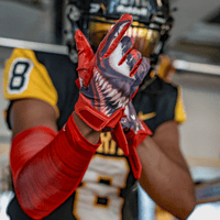 Red Villain Football Gloves - VPS1 by Phenom Elite - HECOstix