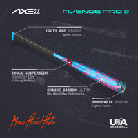 Axe Avenge Pro 3 USA Baseball Bat -10 | Standard Handle