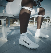 Velocity 3.0: Football Cleats - White - HECOstix