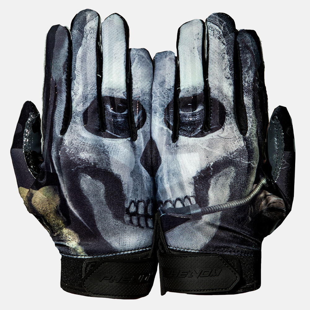 Call of Duty: MWII Ghost Football Gloves - VPS1 by Phenom Elite - HECOstix