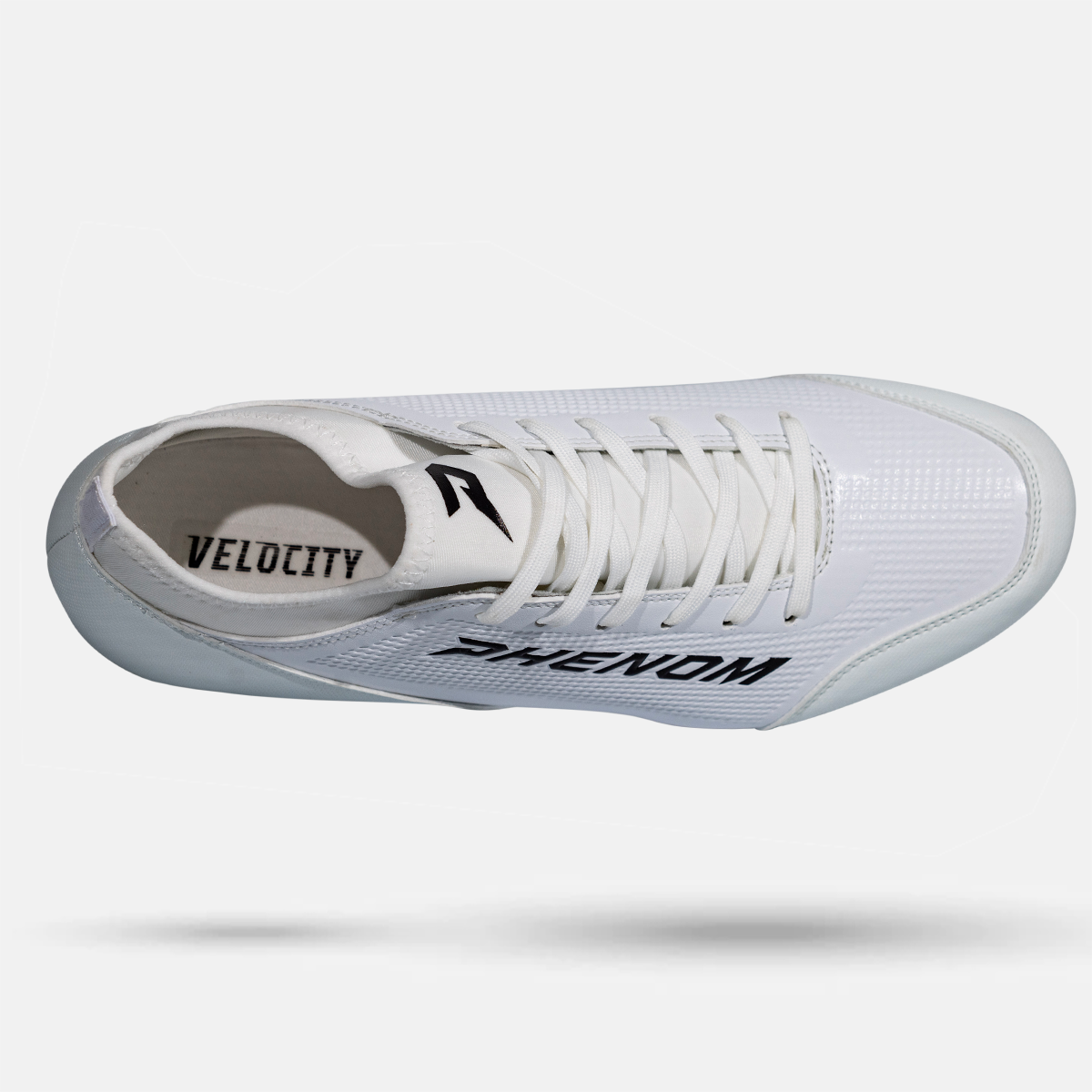 Velocity 3.0: Football Cleats - White - HECOstix