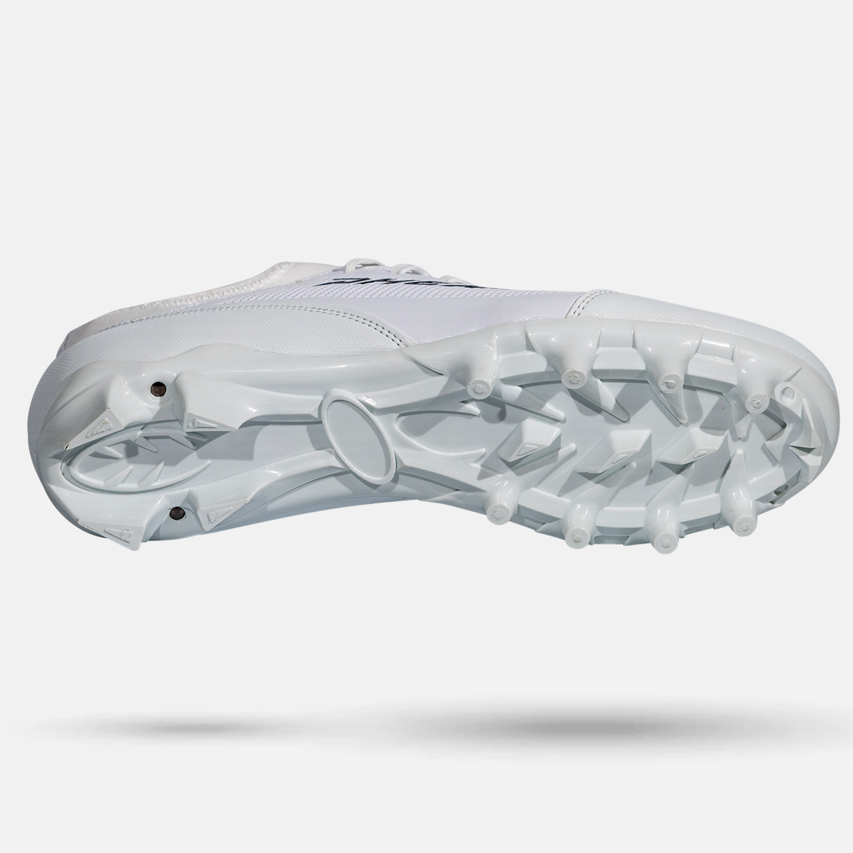 Velocity 3.0: Youth Football Cleats - White - HECOstix