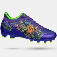 Scooby-Doo 'Unmasked' Purple Football Cleats - Velocity 3.0 by Phenom Elite - HECOstix