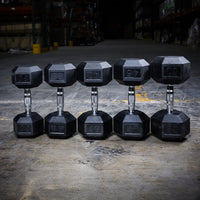 PRx Rubber Hex Dumbbells